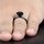 Enya's 1.5ct Black CZ Engagement Ring