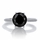Enya's 1.5ct Silvertone Black CZ Engagement Ring