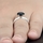 Enya's 1.5ct Silvertone Black CZ Engagement Ring