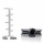 Enya's Black CZ Triple Row Wedding Ring Set