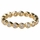 Erica's Goldtone Vintage Rings CZ Eternity Band