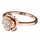 Esmerelda's Rose Gold Flower CZ Ring