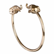 Faye's Gold Elephant Bangle Bracelet