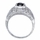Gemma's 0.5 ct Black CZ Vintage Style Wedding Ring