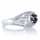 Gemma's 0.5 ct Black CZ Vintage Style Wedding Ring