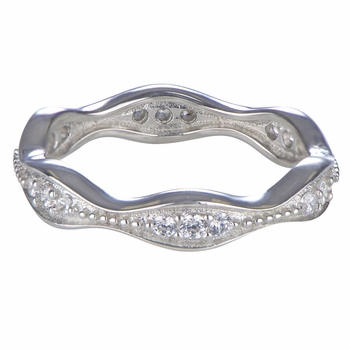 Georgette's Vintage Cubic Zirconia Eternity Band Ring