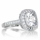 Gina's Vintage Style Halo Cushion Cut CZ Engagement Ring