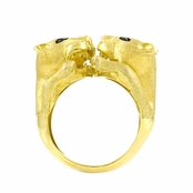 Goldtone Wildcat Ring