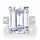 Grace's Emerald Cut CZ Enagagement Ring