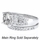 Marinel's CZ Silvertone Ring Guard