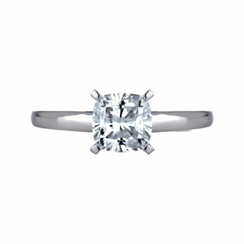 Gwyn's Cushion Cut Solitaire Engagement Ring - 1 Carat CZ