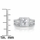 Kettie's Princess Cut CZ Halo Wedding Ring Set
