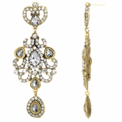 Harlow's Red Carpet Antique Rhinestone Dangle Earrings