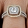 Hazel's Cushion Cut Two Tone Halo Engagement Ring