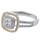 Hazel's Cushion Cut Two Tone Halo Engagement Ring