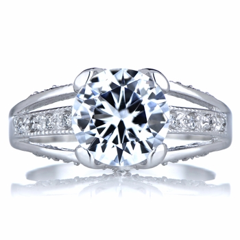 Heather's Engagement Ring - Round Cut CZ