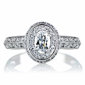 Heirloom Inspired Jewelry: Haruki's Oval CZ Vintage Ring