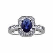 Heirloom Inspired Jewelry: Meena's Antique Blue CZ Ring
