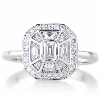Heirloom Inspired Jewelry: Mona's CZ Vintage Engagement Ring