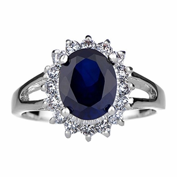 Royal Style Wedding Ring: Silvertone