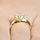 Jackie's 2 Carat Round Cut CZ Goldtone Wedding Ring Set