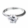 Jackie's 2 Carat Round Cut CZ Silvertone Wedding Ring Set