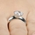 Jackie's 2 Carat Round Cut CZ Silvertone Wedding Ring Set