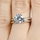 Jackie's 2 Carat Round Cut CZ Silvertone Wedding Ring Set