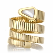 Jamie's Goldtone Stainless Steel Fashion Wrap Braclet