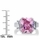 Perfectly Pink Emerald Cut CZ Engagement Ring