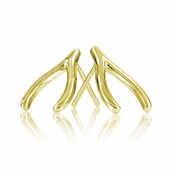 Jennifer's Goldtone Wishbone Earrings