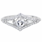 Jesenia's CZ Art Deco Engagement Ring