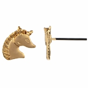 Josephina's Goldtone Unicorn Stud Earrings