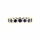 Joy's Goldtone Eternity Ring - Blue CZ