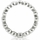 Joy's Silvertone Eternity Ring - Clear CZ