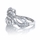 Judith's CZ Leaf Ring Band