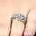 Judith's CZ Leaf Ring Band