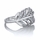 Judith's CZ Leaf Ring Band