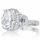 Kala's Cushion Cut Silvertone Engagement Ring
