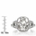 Kala's Cushion Cut Silvertone Engagement Ring