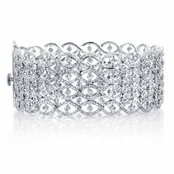 Kalina's Fancy CZ Cuff Bracelet