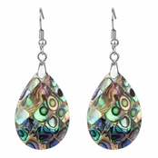 Kalisa's Pear Shaped Abalone Shell Dangle Drop Earring