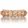 Karita's Rose Goldtone & Champagne CZ Wedding Ring Band