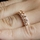Karita's Rose Goldtone & Champagne CZ Wedding Ring Band