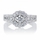 Karola's Art Deco Cubic Zirconia Wedding Ring Set