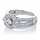 Karola's Art Deco Cubic Zirconia Wedding Ring Set