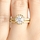 Kat's Goldtone Cubic Zirconia Wedding Ring Set