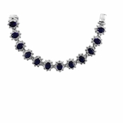 Kate's Blue CZ Tennis Bracelet - 7.5 inches
