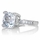 Radiant 5 carat Cushion Cut CZ Engagement Ring
