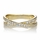 Katherine's Goldtone Cubic Zirconia Double Row Crossed Anniversary Ring